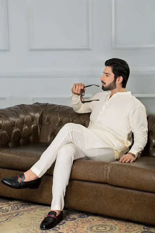 UNSTITCHED 8 POND BOSKI (CREAM COLOR)